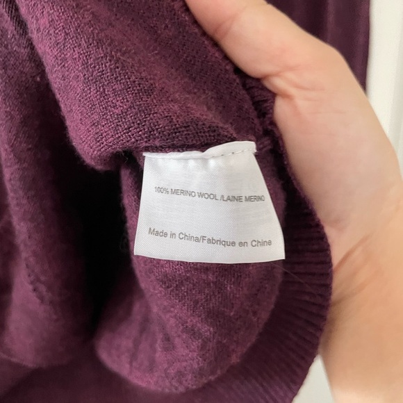 Tory Burch Simone Merino Wool Logo Button Cardigan Sweater Quiet Luxury - Picture 7 of 8